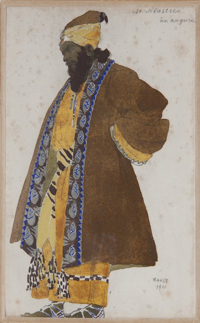 Diseño de vestuario para la obra El martirio de San Sebastián de Gabriele D