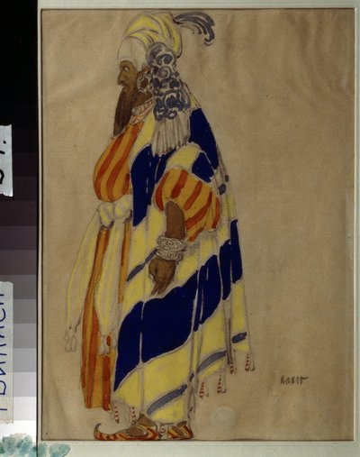 Diseño de vestuario para el ballet ""Islamey"" de Mily (Mili, Milli) Alexeyevich Balakirev (1837-1910). Dibujo de Leon Bakst (1866-1924). Témpera sobre papel Museo Estatal de Arte de Georgia, Tiflis (Tbilisi). de Leon Bakst
