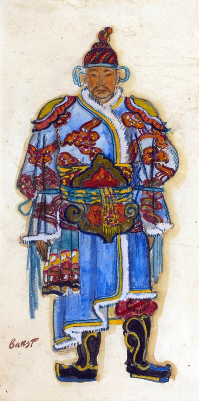 Diseño de vestuario oriental de Leon Bakst