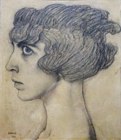 Retrato de la Marquesa Luisa Casati, 1912 de Leon Bakst