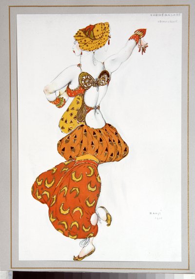 Ballet ruso: Odalisca para "Sheherazade" dirigida por Michel Fokine de Leon Bakst