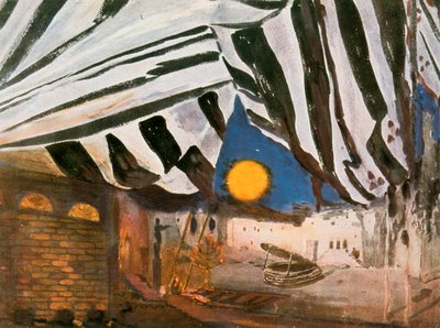 Diseño de escenario para Salomé de Oscar Wilde, finales del siglo XIX-principios del siglo XX de Leon Bakst
