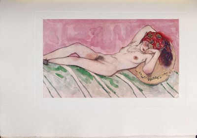 Esposa del sultán durmiendo, 1916 de Leon Bakst