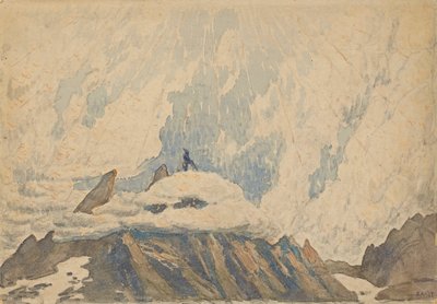 Diseño de escenario para el ballet La condenación de Fausto de Hector Berlioz, principios de los años 1920 de Leon Bakst