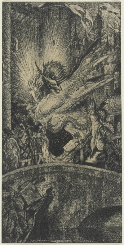 Estudio para un decorado de Leon Bakst