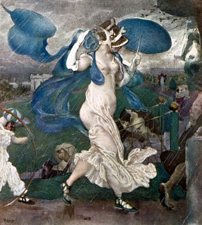 El aguacero, diseño de escenografía para un ballet, 1906 de Leon Bakst