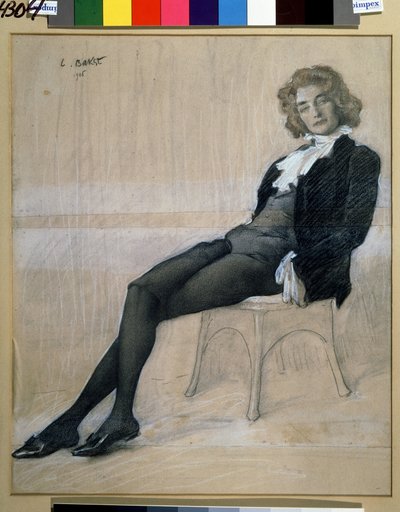 Retrato de la escritora Zinaida Gippius de Leon Bakst