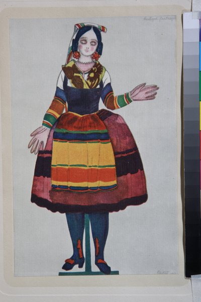 La muñeca italiana, vestuario para el ballet 