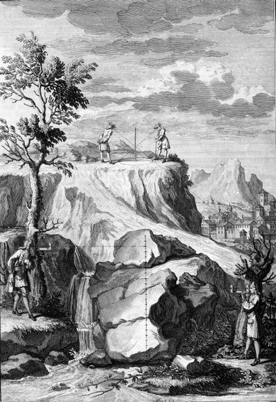 Tratados sobre arquitectura: tabla extraída de De Architectura Libri decem de Leon Battista Alberti (1404-1472), arquitecto, matemático, poeta italiano del Renacimiento de Leon Battista Alberti