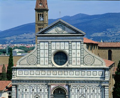 Vista de Santa Maria Novella, c.1450-70 de Leon Battista Alberti