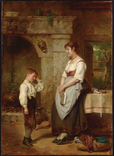 La lección, 1887 de Leon Caille