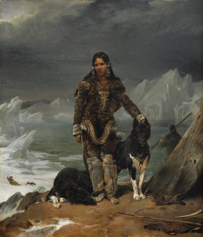 Una mujer del país de los esquimales de Léon Cogniet