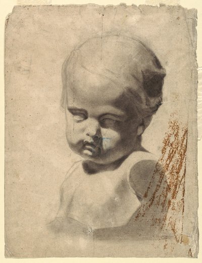 Dibujo, Estudio de busto de niño (a partir de un molde de escayola), 1881-92 de Leon Dabo