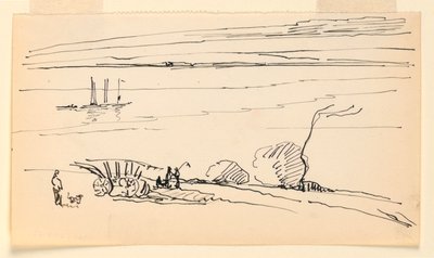 Paisaje con río de Leon Dabo