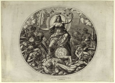 Justicia, mediados del siglo XVI de Leon Davent