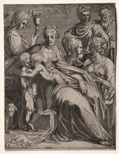 Conversación Sagrada, 1540s de Leon Davent