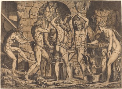 Venus en la Fragua de Vulcano de Leon Davent