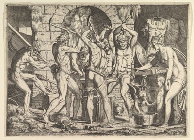 Venus en la Fragua de Vulcano, 1546-47 de Leon Davent