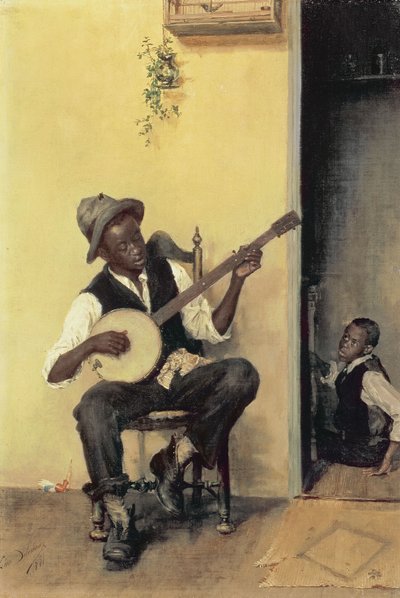 El jugador de banjo de Leon Delachaux