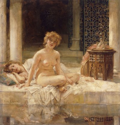 Después del baño de Leon Francois Comerre