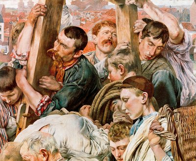 Las edades del trabajador, (detalle) de Leon Henri Marie Frederic