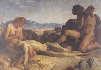 Adán y Eva encontrando el cuerpo de Abel de Leon Joseph Florentin Bonnat