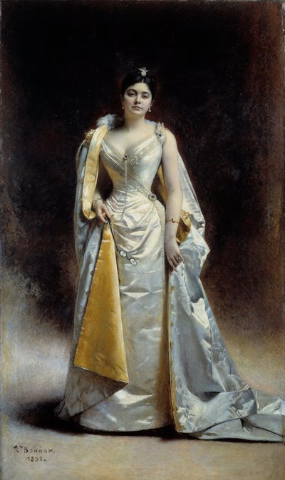 Retrato de cuerpo entero de Madame Albert Cahen d