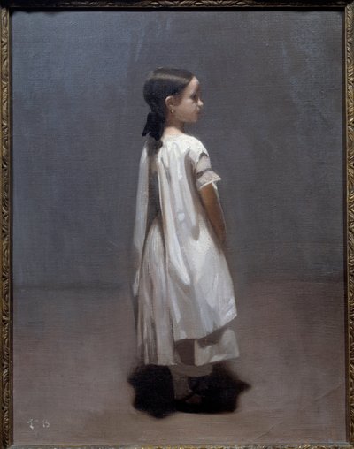 La hermanita del artista de unos 7 u 8 años (1850) de Leon Joseph Florentin Bonnat