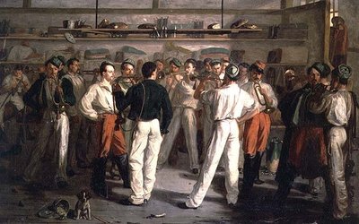 La práctica de la trompeta de Leon Louis Leclaire