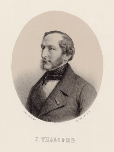 Retrato del pianista y compositor Sigismund Thalberg 1812-1871 de Leon Noel