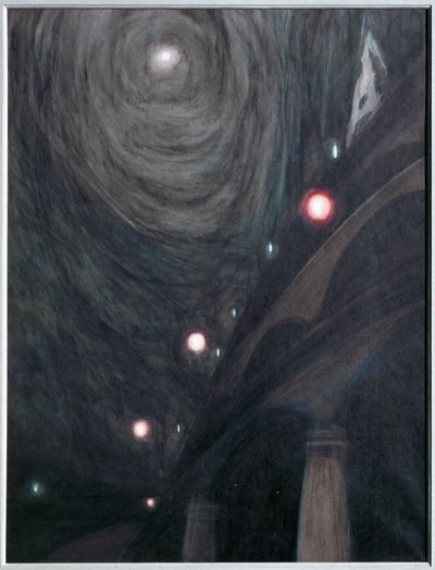 Clair de Lune et Lumieres. Gouache sobre papel ... (gouache sobre papel) de Leon Spilliaert