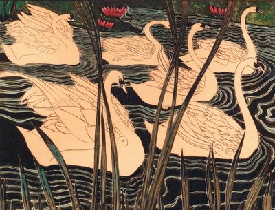 Cisnes, c. 1900 de Leon Spilliaert