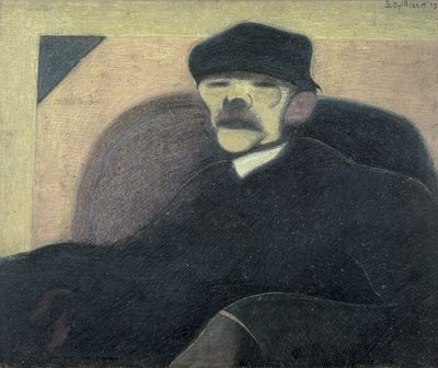 El hombre de la oreja roja, Retrato de Gorki de Leon Spilliaert