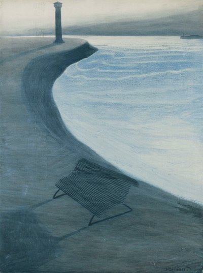 El paseo marítimo, Ostende; La Digue de Mer, Ostende de Leon Spilliaert