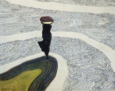 Mujer en la orilla de Leon Spilliaert