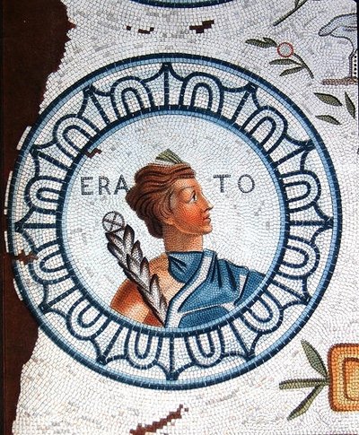 Erato, musa de la poesía y la poesía lírica de Leon de (after) Laborde