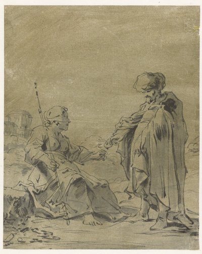 Juda en Tamar de Leonaert Bramer
