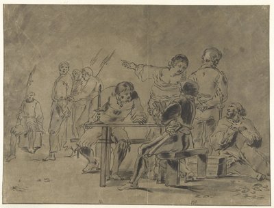 Pedro niega a Cristo de Leonaert Bramer