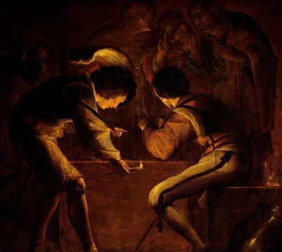 La negación de San Pedro de Leonaert Bramer