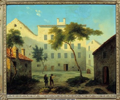Vista del lugar de nacimiento de Napoleón Bonaparte (1769-1821) en Ajaccio, Córcega de Leonard Alexis Dalige de Fontenay