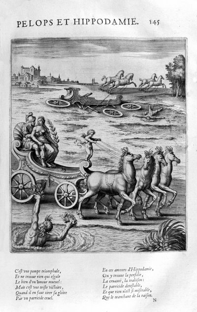 Pélope e Hipodamía, 1615 de Leonard Gaultier