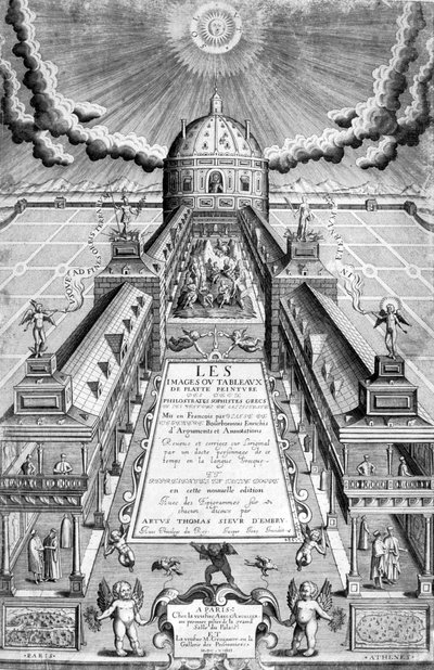 Página de título de Les Images .. Des Deux Philostrates, 1615 de Leonard Gaultier