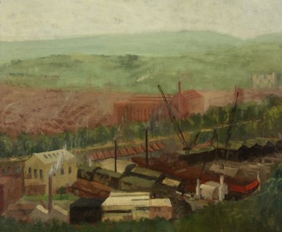 Bristol de Brandon Hill (óleo sobre lienzo) de Leonard Greaves