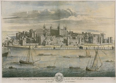 La Torre de Londres comandada en Jefe por el Muy Honorable Robert Lucas de Leonard Knyff