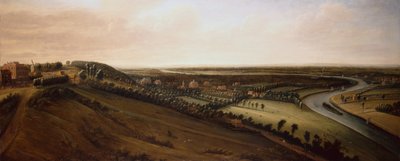 Vista desde el lado de Richmond Hill hacia el nuevo parque del conde de Rochester de Leonard Knyff