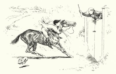 Un hombre fue a cazar en Reigate, y quiso saltar sobre una puerta alta de Leonard Leslie Brooke