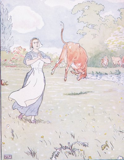 Aquí madre gritó, dentro de la vaca roja de Leonard Leslie Brooke
