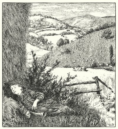 Pequeño niño azul, ven, toca tu cuerno de Leonard Leslie Brooke