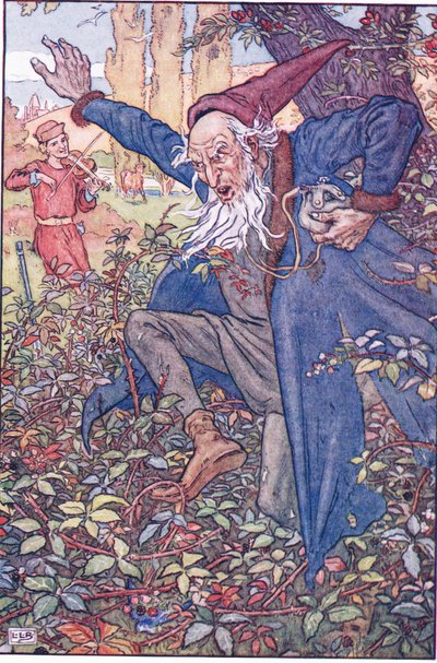 El judío en el arbusto de zarzas, años 1920 de Leonard Leslie Brooke