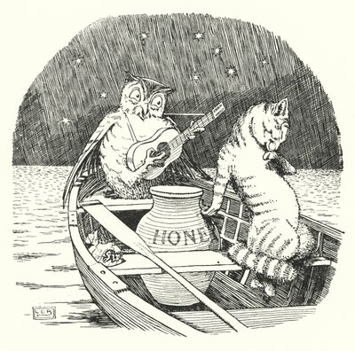 El búho y el gatito de Leonard Leslie Brooke